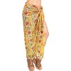 LA LEELA Women's Bikini Beachwear Sarong Swimsuit Swim Cover Up Summer Wraps Bathing suit Swimwear Beach for Women One Size Multicolored, Floral - 2 of 4