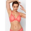 Smart & Sexy Women's Sheer Mesh Demi Underwire Bra 2-Pack Punchy  Peach/Black Hue 40D