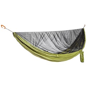 COCOON - Premium - Ultralight Mosquito Net Hammock - Olive Green / Black - Single - 1 of 4