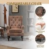 CAVINAS Accent Chair with Sturdy Wood Legs and Wood Frame,Modern Arm Chair for Bedroom,Reading Room - 4 of 4