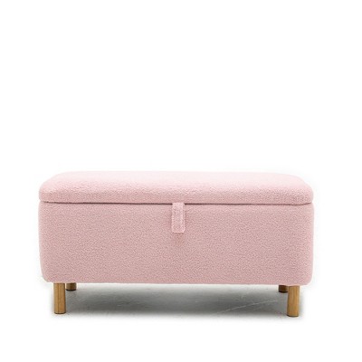 NicBex Storage Ottoman Bench for Bedroom,Storage Bench with Wood Legs,Ottoman for Living Room, Bedroom, Entryway