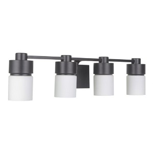 Craftmade Lighting District 4 - Light Vanity in  Flat Black - 1 of 1