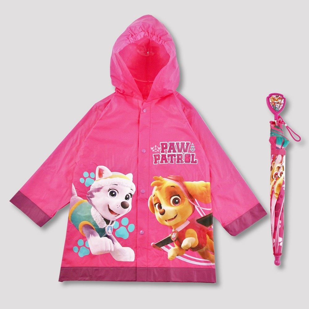 UPC 794434263734 Toddler Girls Paw Patrol Rain Jacket and Umbrella Pink 4T 5T upcitemdb