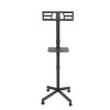 INFURNIC TV Stands and Consoles Mobile TV Stand with Adjustable Height and Locking Wheels for Living Room, Black, 53.15"*17.32"*18.9" - 4 of 4