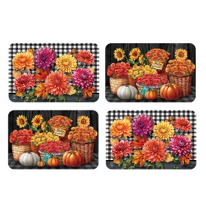 Briarwood Lane Fall Double Sided Placemat (4-pack) 17x11.25 Fall Mums For Fall Placemat - 1 of 4