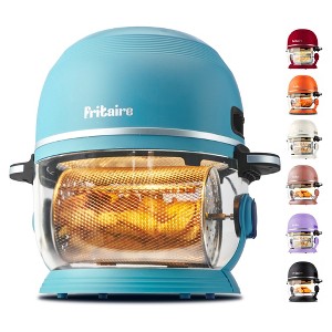 Fritaire Non-Toxic Air Fryer - Glass Air Fryer,  5qt, Teflon-Free, PFOA- Free, w/ Accessories - Rotisserie and Tumbling Basket - 1 of 4