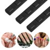 Unique Bargains Plastic Nail Art 5-Gridded Brush Holder Transparent 3 Pcs - 3 of 4