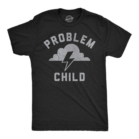 Мужские футболки Crazy Dog T-Shirts, Inc. Mens Funny T Shirts Problem Child Sarcastic Graphic Novelty Tee for Men - Crazy Dog Men's T Shirt With Sarcastic Sayings Black XL