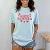 Oh Hey Galentine Hearts - Women's Garment Dyed Graphic T-Shirt - 2 of 4