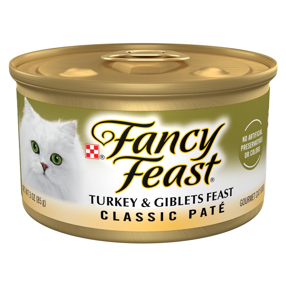 UPC 050000429844 product image for Purina Fancy Feast Classic Paté Gourmet Wet Cat Food Turkey & Giblets Feast - 3o | upcitemdb.com