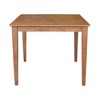 36"x36" Solid Wood Dining Table with Shaker Styled Legs Distressed Oak - International Concepts: Rubberwood, 4-Seater, Traditional Style - 2 of 4