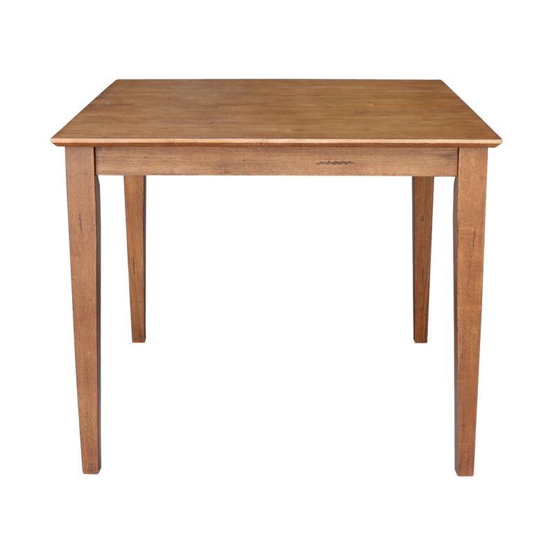 36&#34;x36&#34; Solid Wood Dining Table with Shaker Styled Legs Distressed Oak - International Concepts, 2 of 8