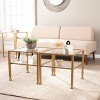 Jaymes Gold Metal and Glass Bunching Cocktail Table - Gold - SEI - 2 of 4