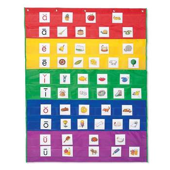 Learning Resources Rainbow Pocket Chart, Teacher Resource, Nylon