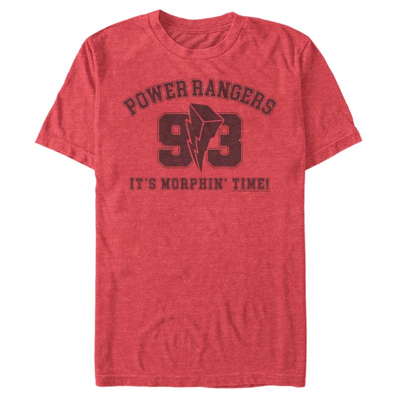 Men's Power Rangers 93 Morphin Collegiate T-Shirt, 1 of 6