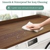 Zevemomo 27.5"x54" Washer Dryer Topper, Natural Wood Laundry Shelf for Over Washer Dryer, Folding Clothes Organizer,Walnut - 4 of 4