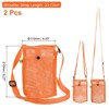 Unique Bargains Nylon Adjustable Shoulder Strap Mesh Water Bottle Holder 2 Pcs - 2 of 4