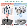 6-Pack Oversized Heavy Duty Moving Bags Clothes Storage Tote,Clear/Gray/Black-HOMLUX - 4 of 4
