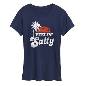 Women's - Instant Message - Feelin Salty Short Sleeve Graphic T-Shirt - 1 of 4