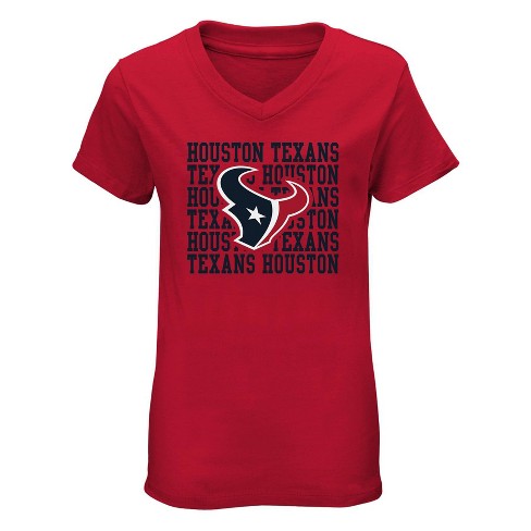 Men's NFL Pro Line White Houston Texans Team Lockup T-Shirt