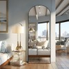 PexFix Wood Frame Arched Floor Mirror, Bedroom Living Room Wall Mirror - 2 of 4