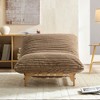 Armless Accent Lazy Sofa Chair with Corduroy Fabric, Single Lounge Chair with Backrest for Living Room, Comfortable Modern Lazy Sofa for Reading-Koiai - 2 of 4