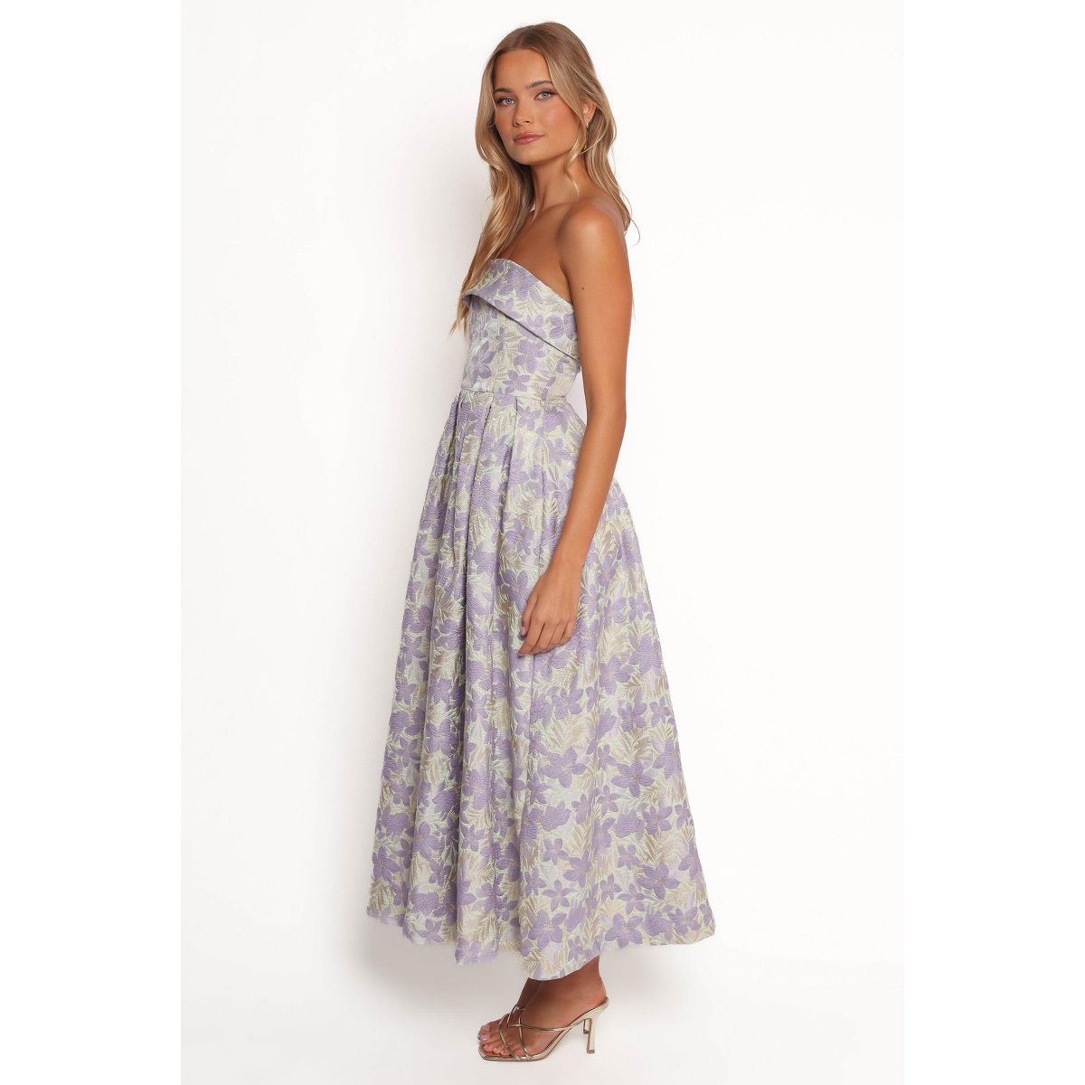 Petal and Pup Rhea Strapless Midi Dress - thumbnail 2