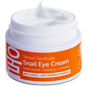 Seoul Ceuticals Korean Skin Care Snail Eye Cream - 97.5% Snail Mucin Korean Beauty Skincare Anti Aging Under Eye Cream With Centella Asiatica, .5 oz - 1 of 4