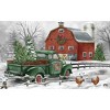 Briarwood Lane Doormat 30x18 Indoor Outdoor Christmas on the Farm For Christmas Doormat - 3 of 4