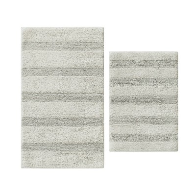 2pc Manchester Solid Bath Rug Set Light Gray - ED Ellen DeGeneres