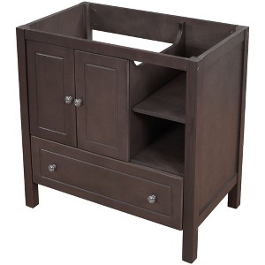 NicBex Bathroom Storage Cabinet without Sink Bathroom Cabinets with 2 Spacious Cabinet Doors, 2 Open Shelf  and 1 Drawer for Bathroom - 1 of 4
