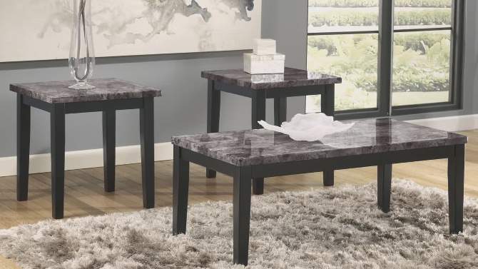Set of 3 Maysville Occasional Table Sets Black - Signature Design by Ashley, 2 of 7, play video