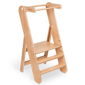 Comfy Cubs Kids Step Stool for Ages 3+, 3 Height Adjustable Toddler Tower for Kitchen Sink & Bathroom Access - 1 of 4