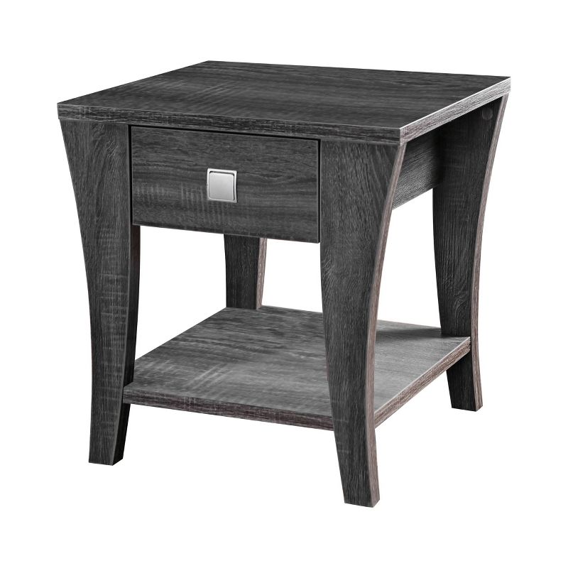 Arcana 1 Drawer End Table Gray - HOMES: Inside + Out, 1 of 6