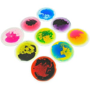 Kore Design Liquid Floor Tiles, Assorted Colors, Disc, 12", Set of 9 - 1 of 4