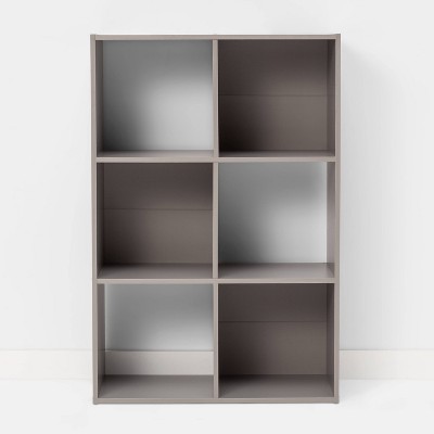 6 Cube Bookshelf Gray - Room Essentials™