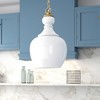 Hudson and Canal 11" Wide Pendant with Glass Shade - 2 of 4