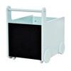 Qaba's Kids' Storage Cabinet, Organizer for Books, Crafts, Rollable Toy Chest Safely Transport Bookshelf with Included Wheels, Clean Play Room - 4 of 4