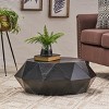 GDFStudio Barger Modern Handmade Aluminum Polygonal Coffee Table, Black - image 2 of 4