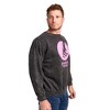 Stranger Things Vecna CC TV Oversized Print on Men's Black Mineral Wash Sweatshirt - 3 of 4