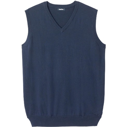 Big & Tall Jersey V-Neck Sweater