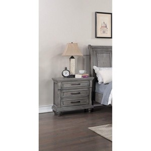 NicBex Nightstand with 3 Drawers,1pc Side Table with Wood Frame,Bedside Table for Bedroom,Living Room - 1 of 4