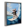 Stupell Industries Cool Surfer Mouse Blue Ocean Waves, 18" x 18" - 3 of 4