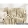 White Warm Blanket with Breathable and Soft for Couch and Bed - 4 of 4
