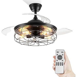 42" Retractable Ceiling Fans with Lights - 1 of 1