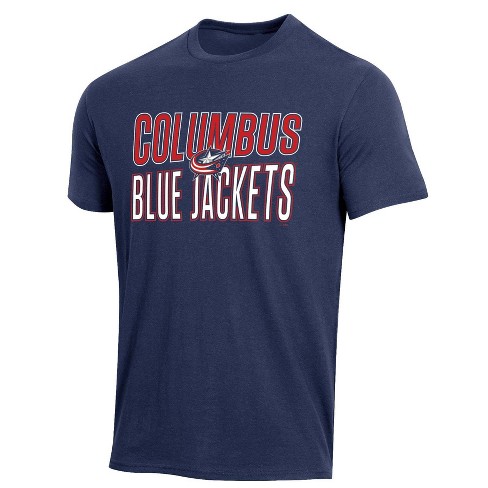 Nhl Columbus Blue Jackets Men's Short Sleeve Tri-blend T-shirt - S : Target