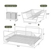 Fortune Candy 7'' Tall Multifunctional 2-Tier Dish Drying Rack For Kitchen(White) - 3 of 4