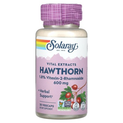 Solaray Vital Extracts Hawthorn, 30 VegCaps