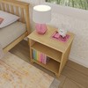 Max & Lily Classic Wood Nightstand with Shelves, Kids Bedside Table/End Table, Small Nightstand for Bedroom - 4 of 4