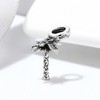 Palm Tree Charm European Bead Green CZ Sterling Silver Ginger Lyne Collection - 2 of 4